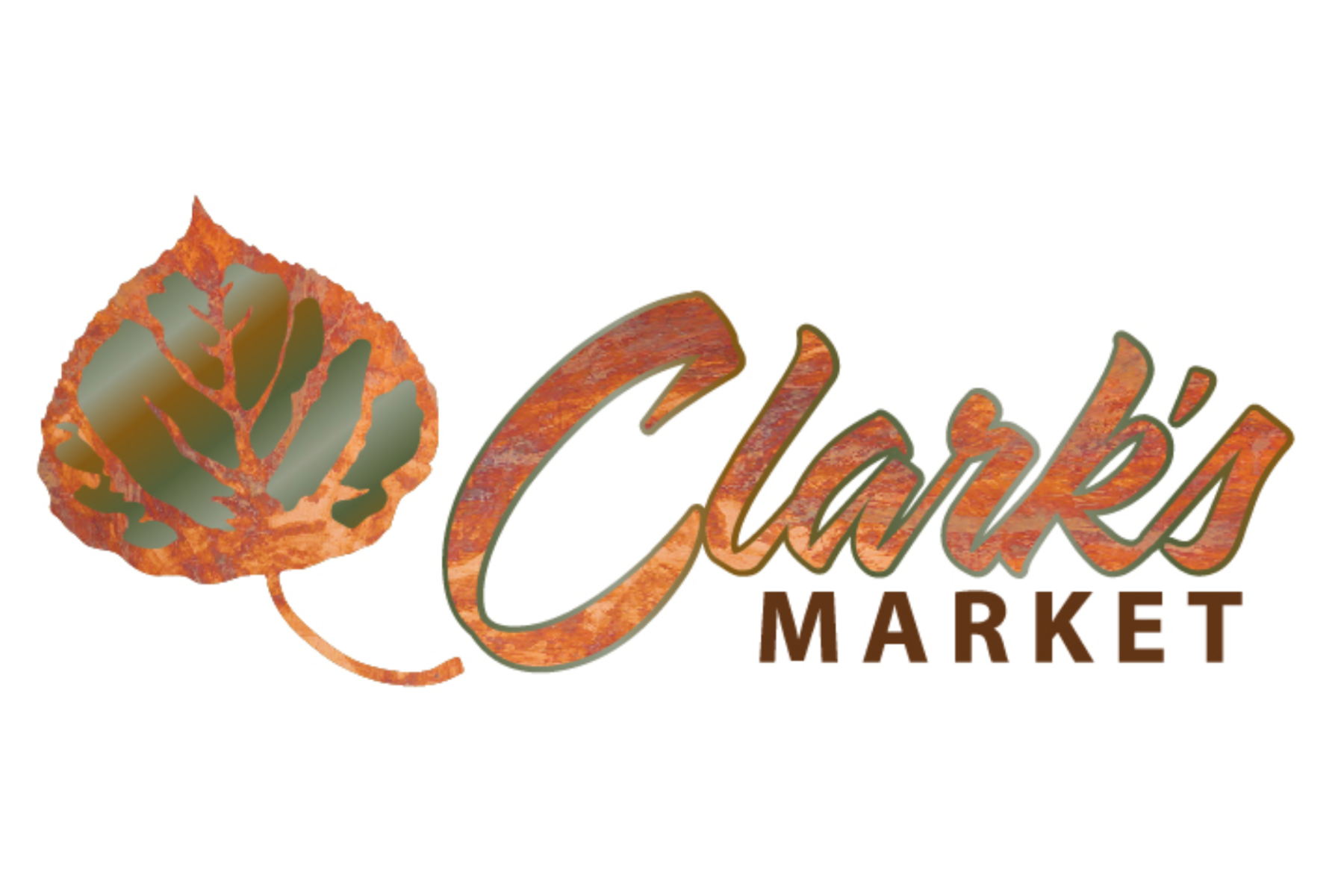 market logo with a aspen leaf