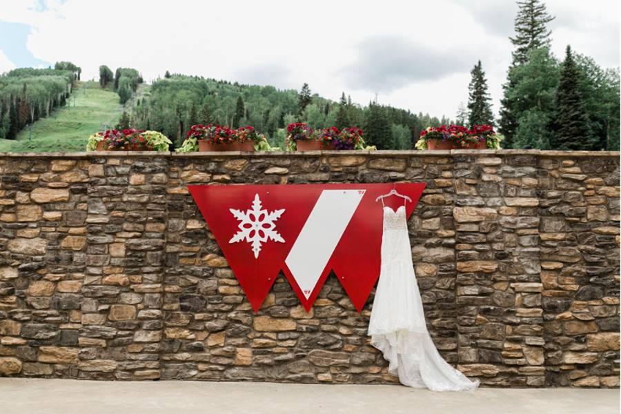 Stone wall at Purgatory Resort