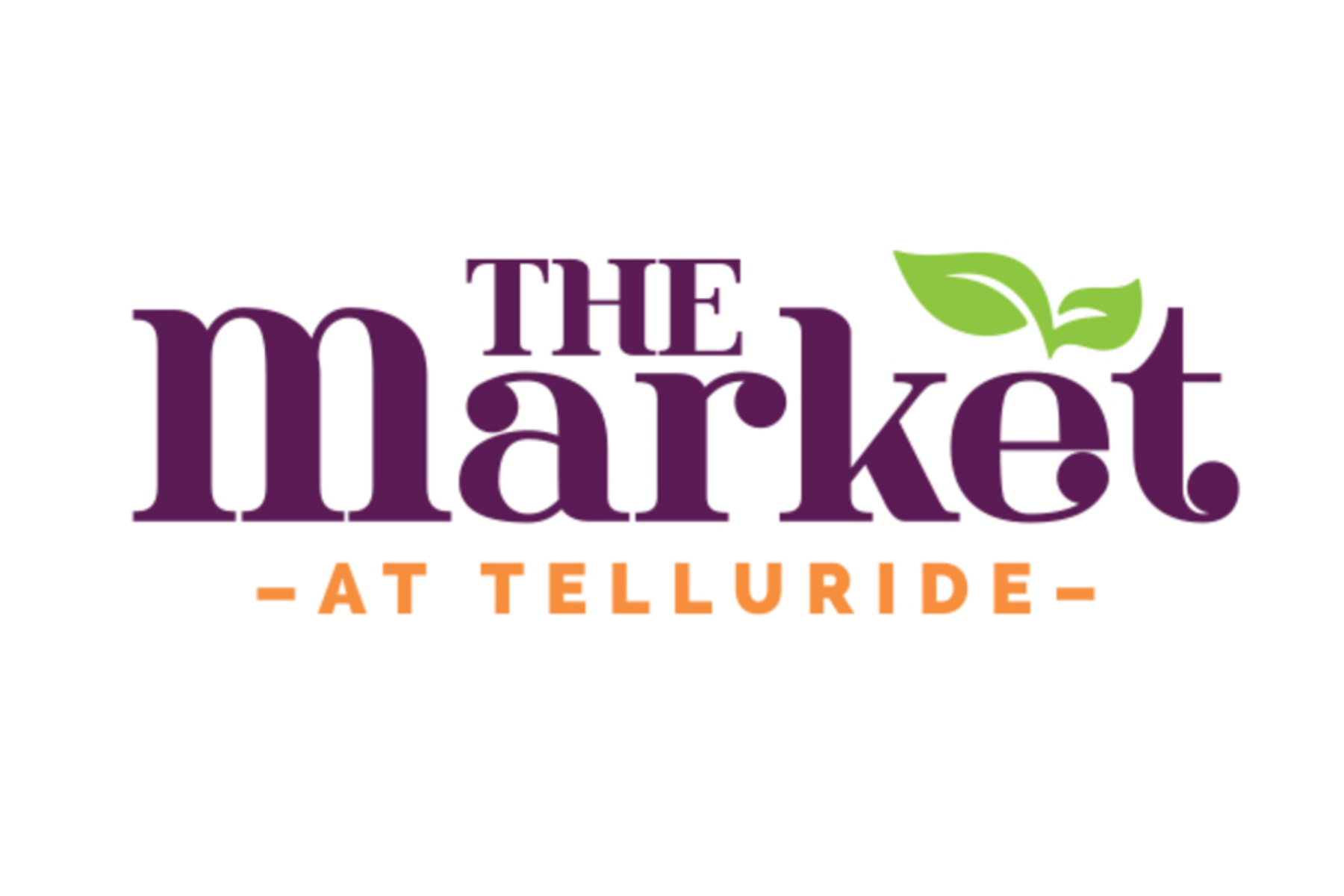 logo for a market in telluride