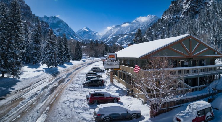 timber ridge lodge in winter