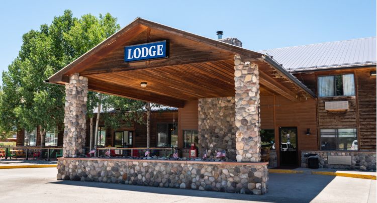 front car entrance of the lodge
